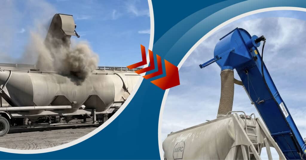 no-dust transfer points